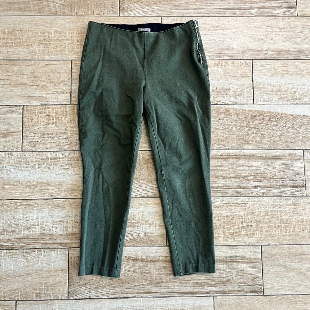 Womens Maurices Green Cropped Pants - 5/6
